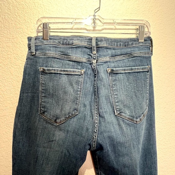 Banana Republic Jeans Womens 29 Blue Denim Medium Wash High Rise Skinny Leg - Picture 7 of 15